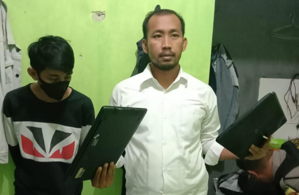 Maling Laptop di SD Al-Mudzakarroh Diciduk Polisi
