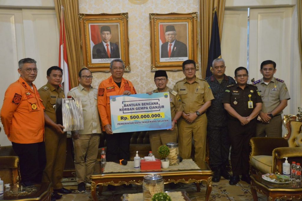 Pemkot Tangsel Salurkan Bantuan Korban Gempa Cianjur