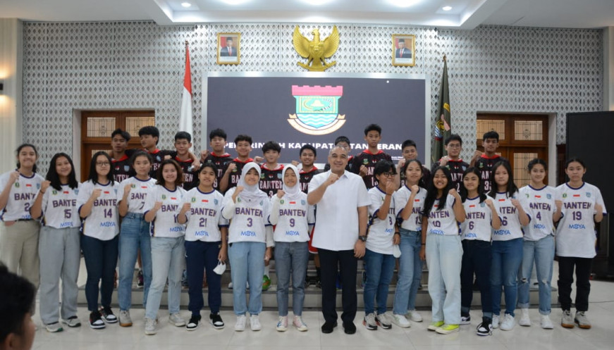 Bupati Tangerang Lepas Kontingen Basket U-15 ke Kejurnas Pangkalpinang