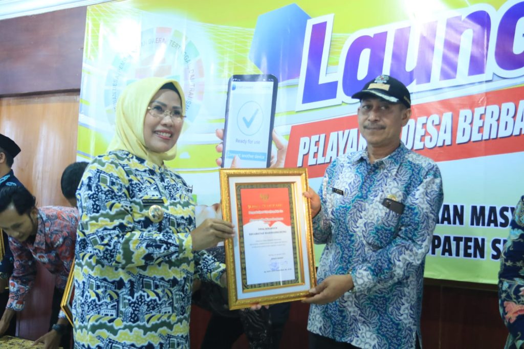 Bupati Serang Launching Pelayanan Desa Berbasis Digital