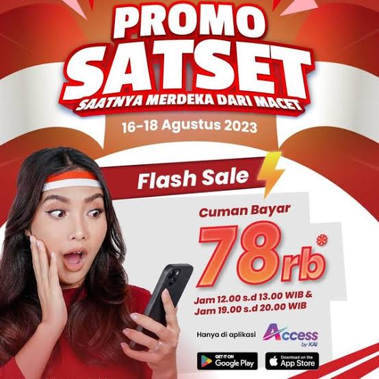 Spesial HUT RI, Tiket Kereta Api Diskon Hingga 78 Persen