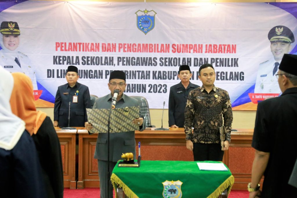 Sekda Pandeglang Lantik 183 Fungsional Kepala Sekolah, Pengawas, dan Penilik