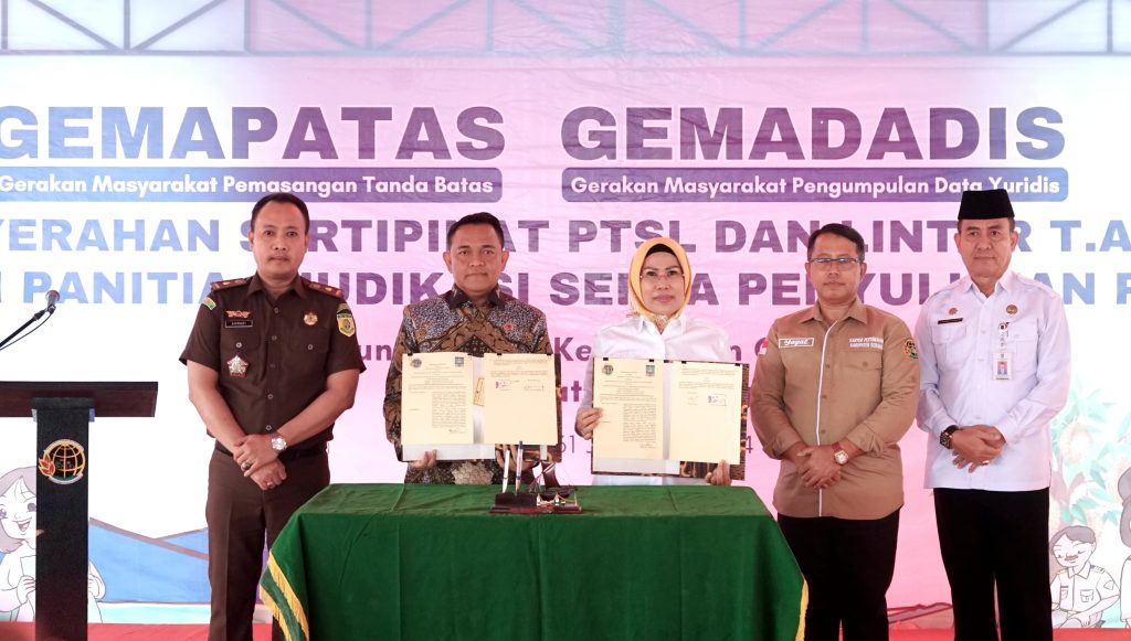 Bupati Serang Minta Seluruh Unsur Kawal Program PTSL
