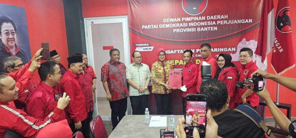 Pilkada Banten, Airin Daftar Penjaringan di PDI Perjuangan