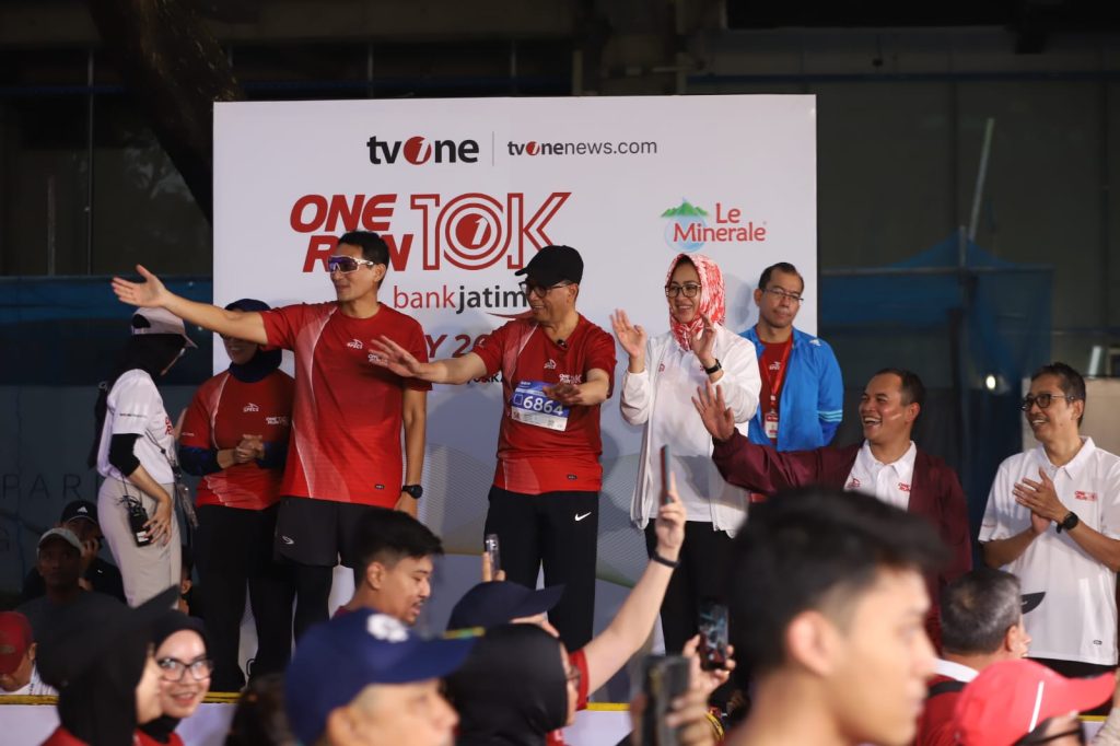 Bareng Para Menteri Jokowi, Airin Turut Ramaikan One Run 10k TvOne